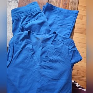 Royal blue Figs scrub set